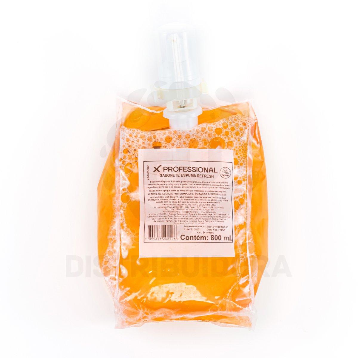 Sabonete Espuma Refresh Xprofessional  6x 800 ML