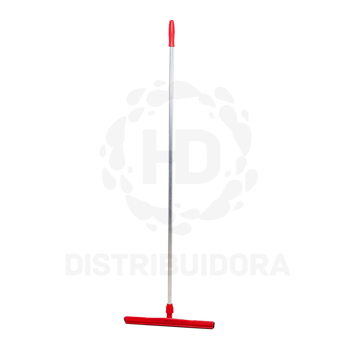 Rodo Plástico Vermelho Com Borracha Dupla