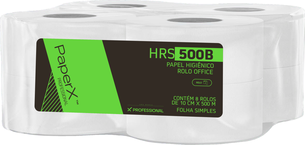 Papel Higiênico Rolo Office Folha Simples HRS500B