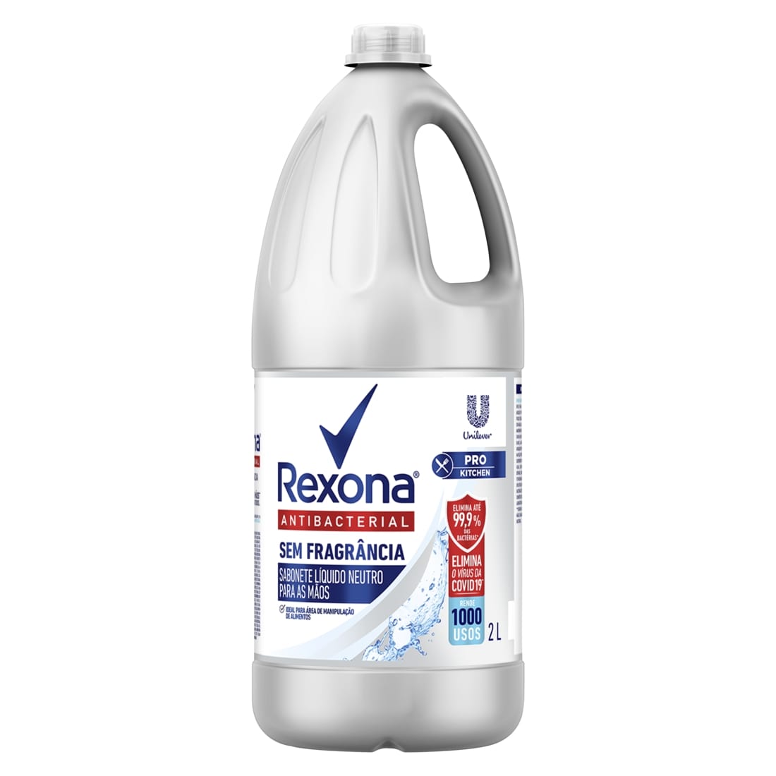 Sabonete Líquido Antibacterial Rexona Profissional – Sem Fragrância (2L)