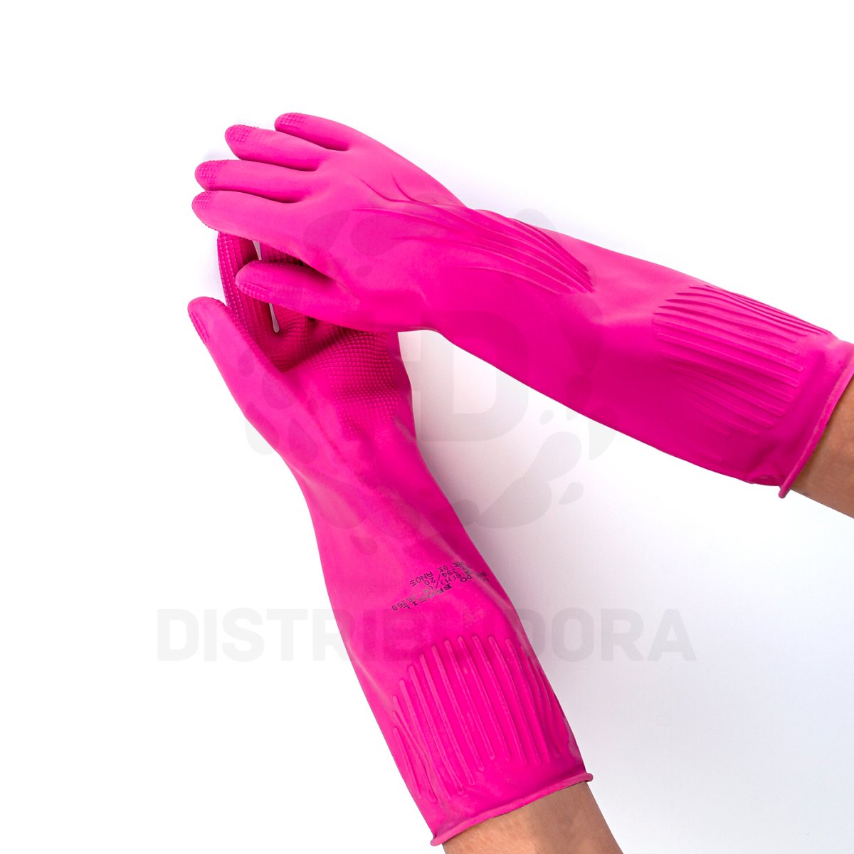 Luva Látex Rosa – Ranhurada