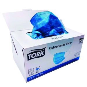 Máscara Tripla Descartável Tork – 50 Unidades