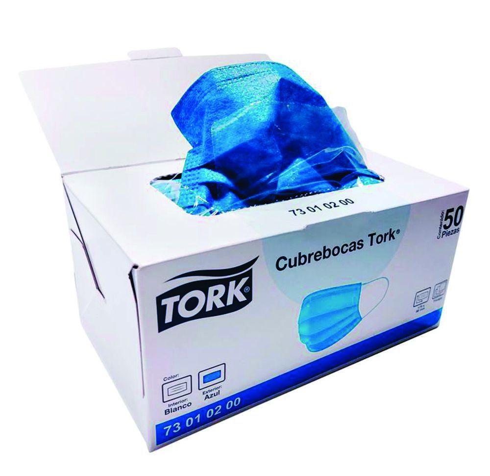 Máscara Tripla Descartável Tork – 50 Unidades
