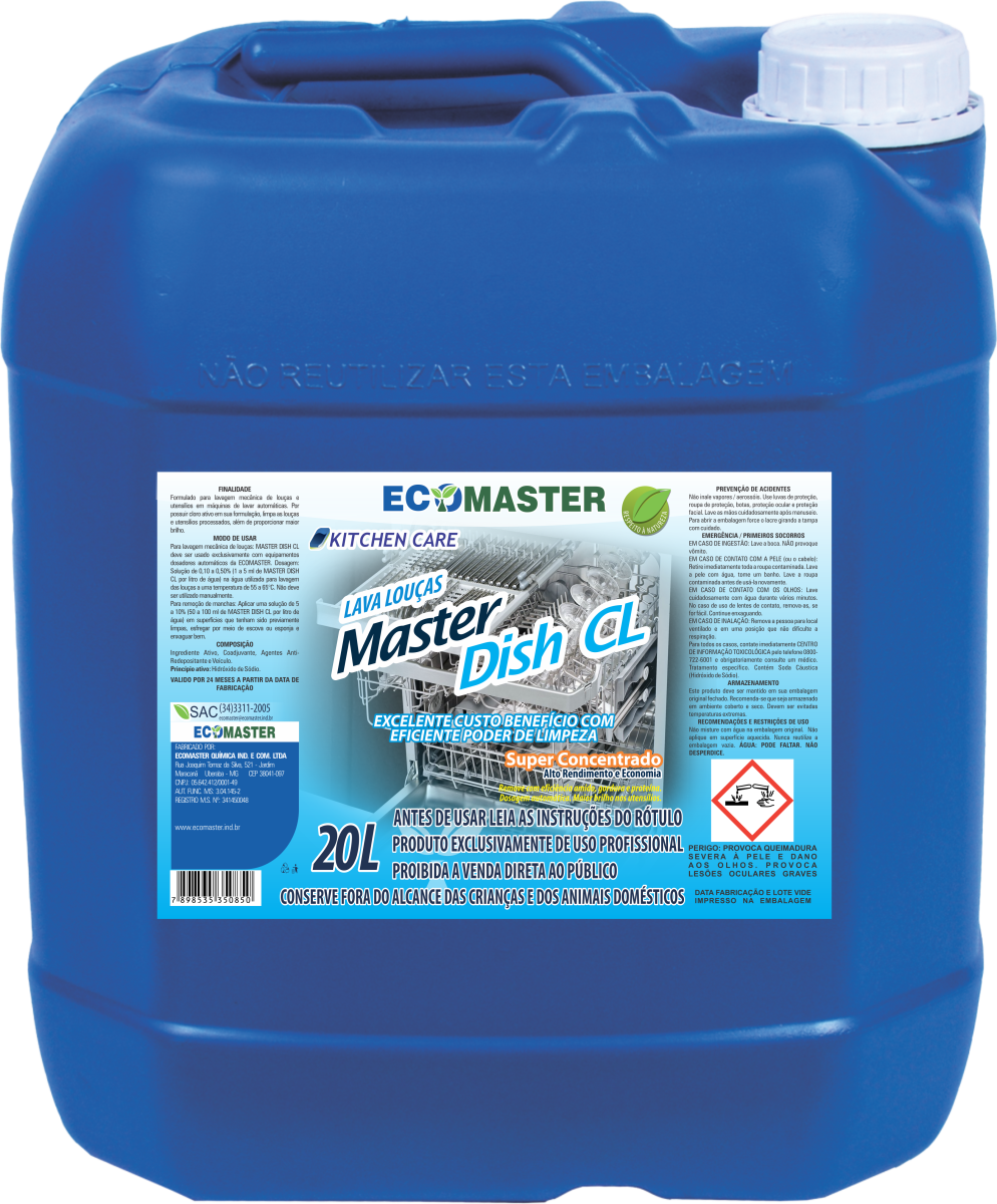 Detergente Master Dish CL 20L