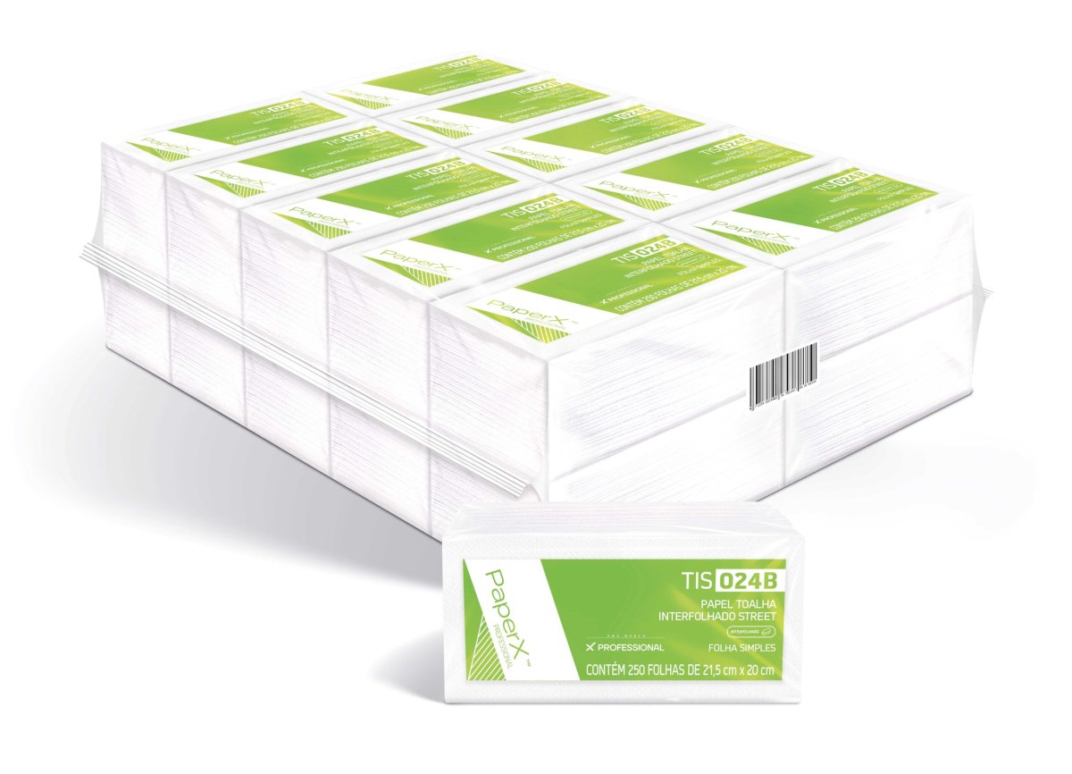 Papel Toalha Interfolhado Street Folha Simples TIS024B