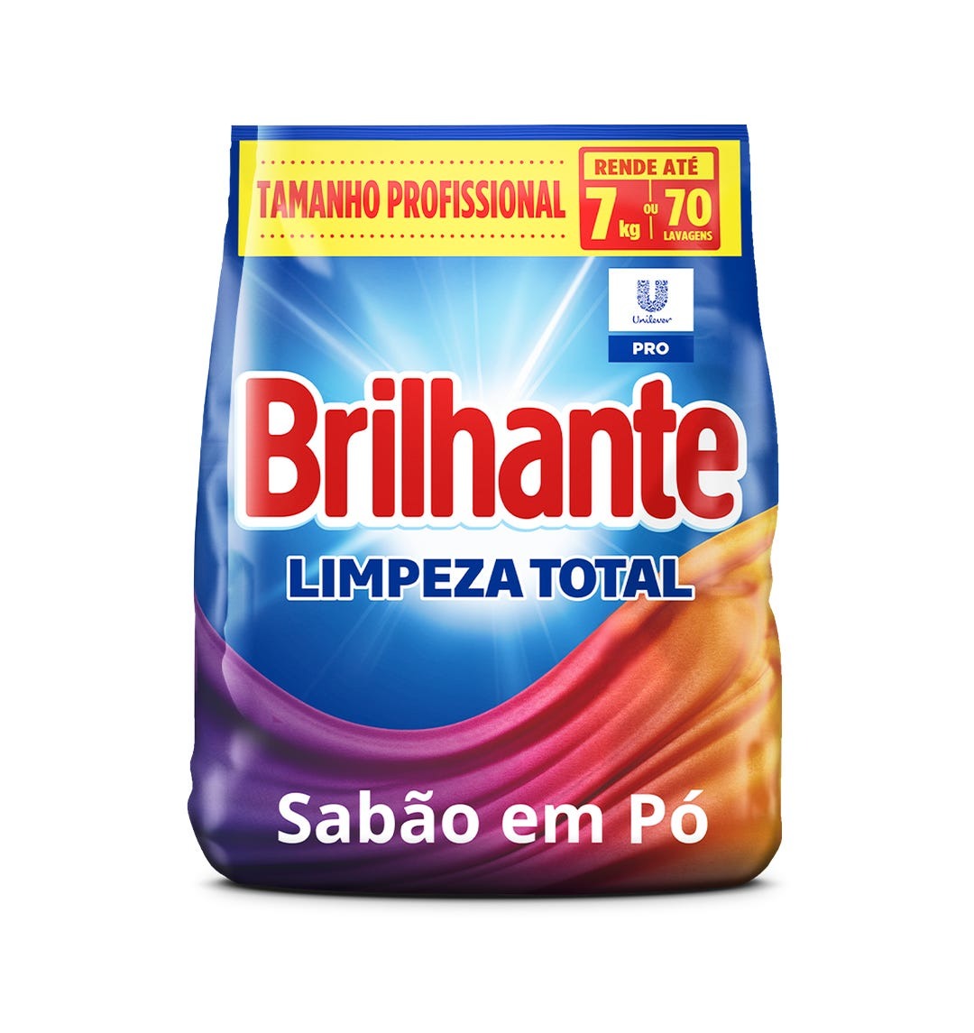 Brilhante Detergente Em Pó Limpeza Total – 5,6kg