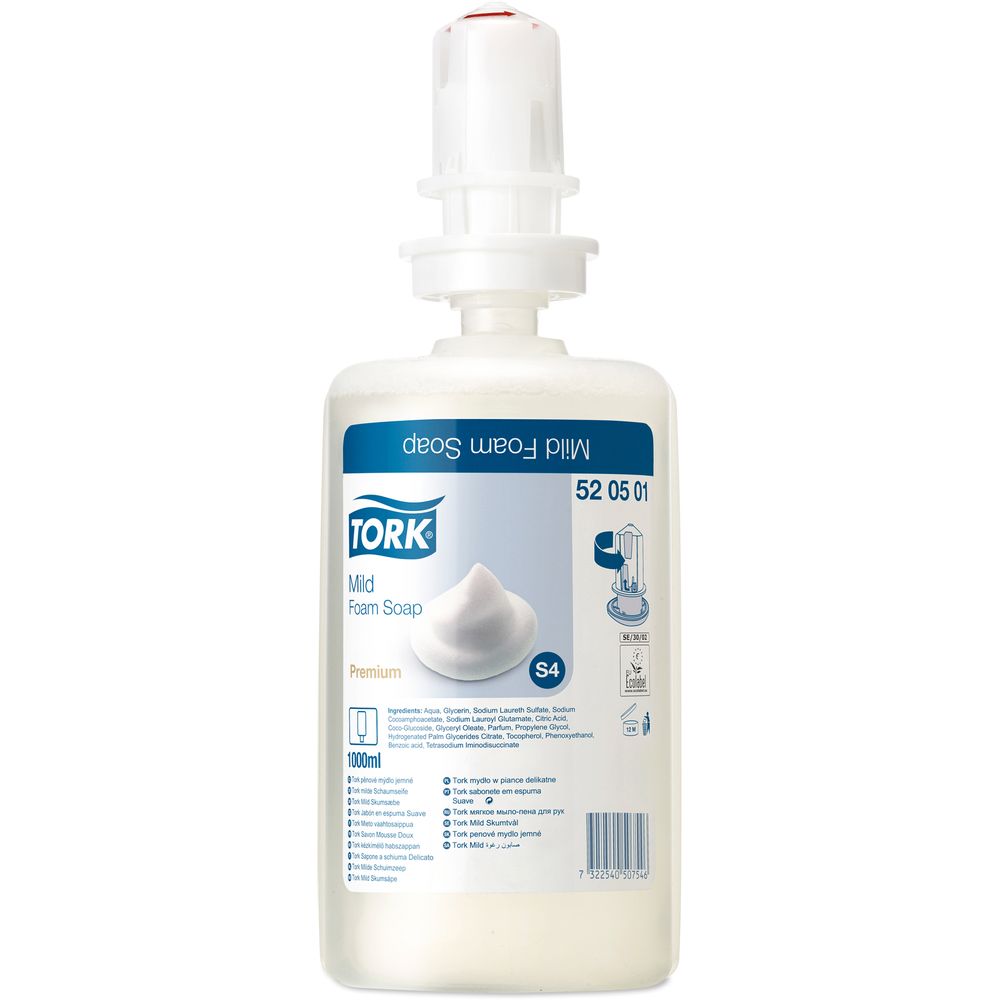 SABONETE ESPUMA TORK MILD FOAM – 6x1L