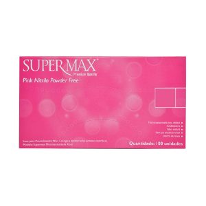 Luva Para Procedimento Nitrilo Pink (Supermax)