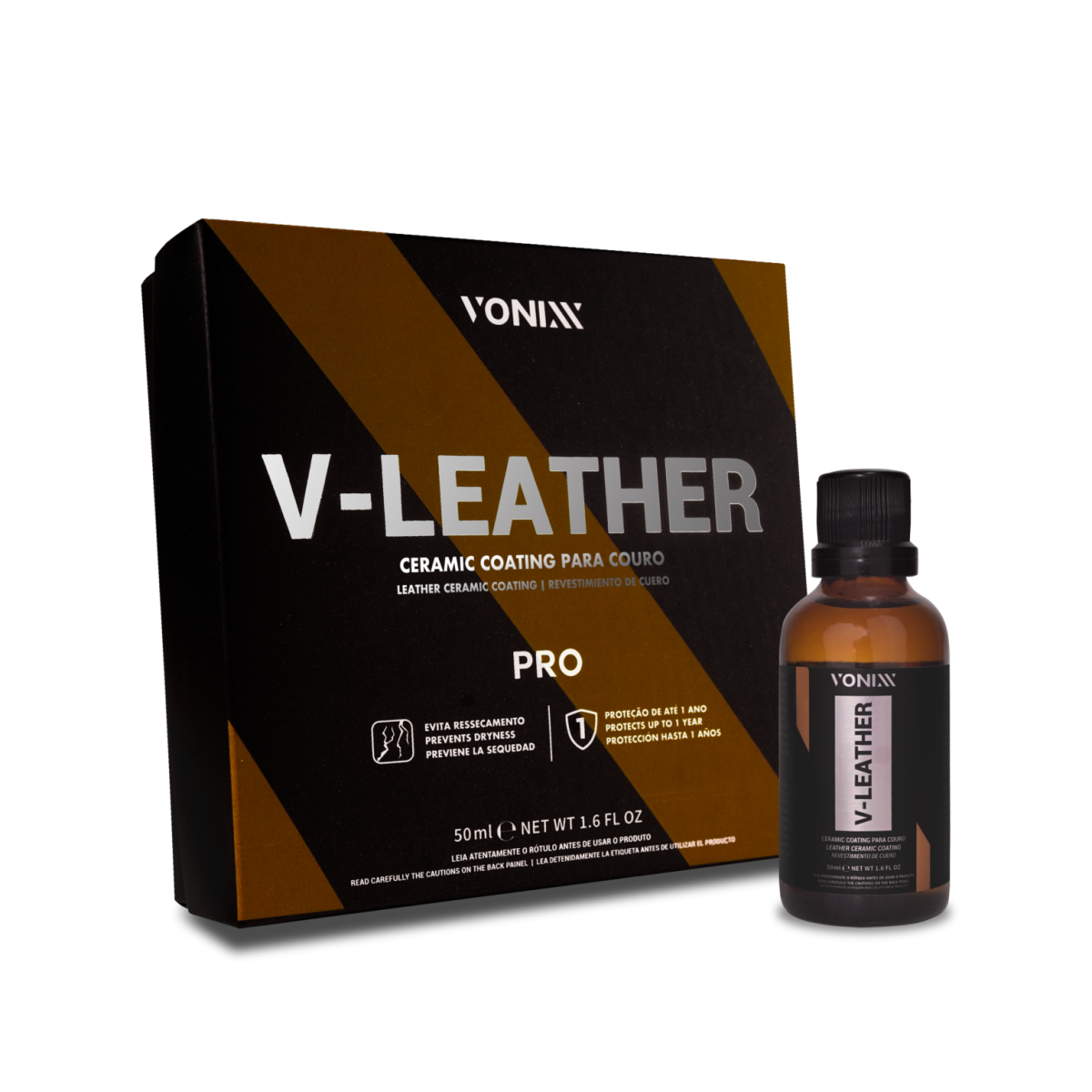 V-Leather Pro Ceramic Coating Para Couro 50ml