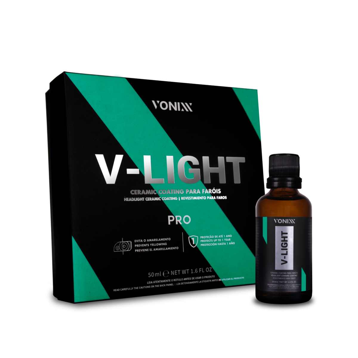 V-Light Pro Ceramic Coating Para Faróis 50 Ml